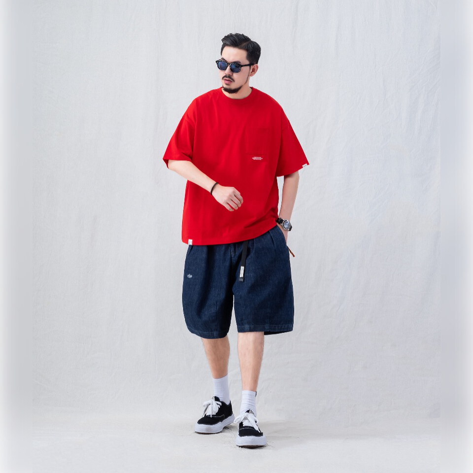 標語口袋T恤 TEXT-PRINT POCKET T-SHIRT
