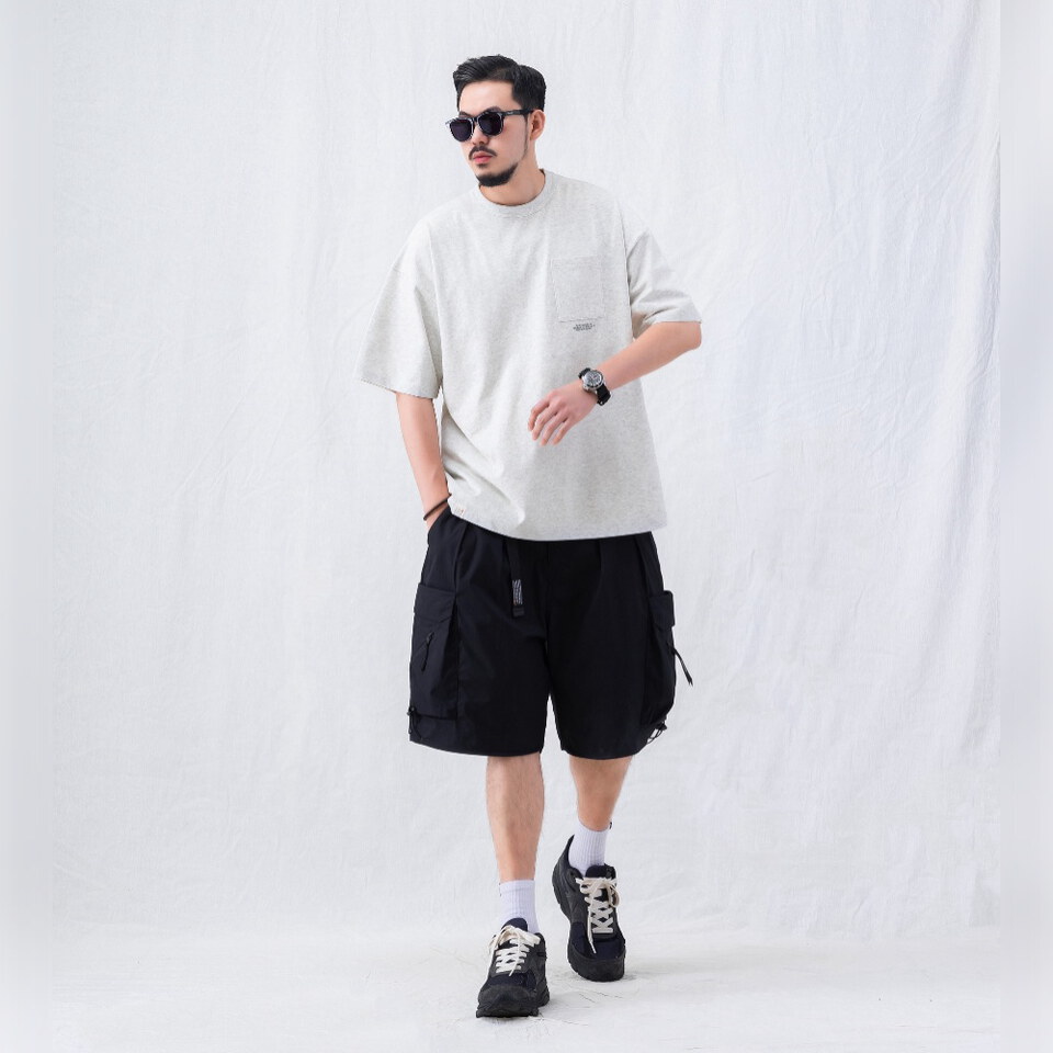 標語口袋T恤 TEXT-PRINT POCKET T-SHIRT