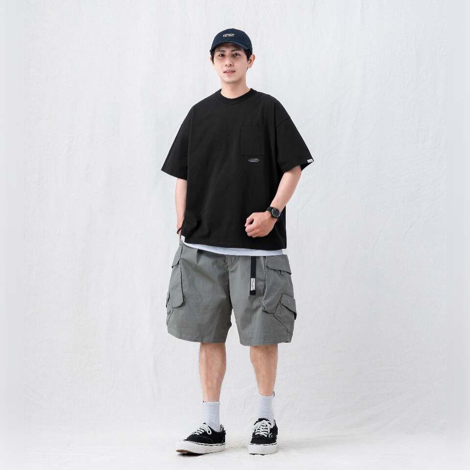 標語口袋T恤 TEXT-PRINT POCKET T-SHIRT