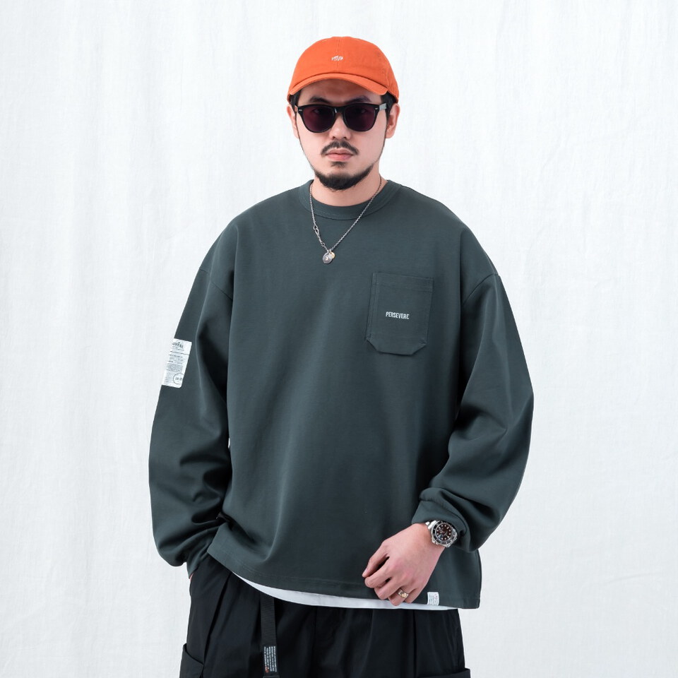 定番口袋長TEE CLASSIC LS POCKET T-SHIRT