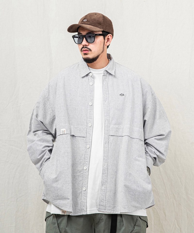 PERSEVERE 寬版長袖襯衫