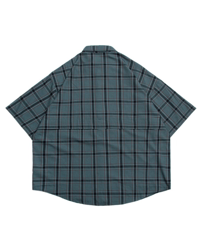 拼接寬版襯衫 SPLICED DESIGN OVERSIZED SHIRT