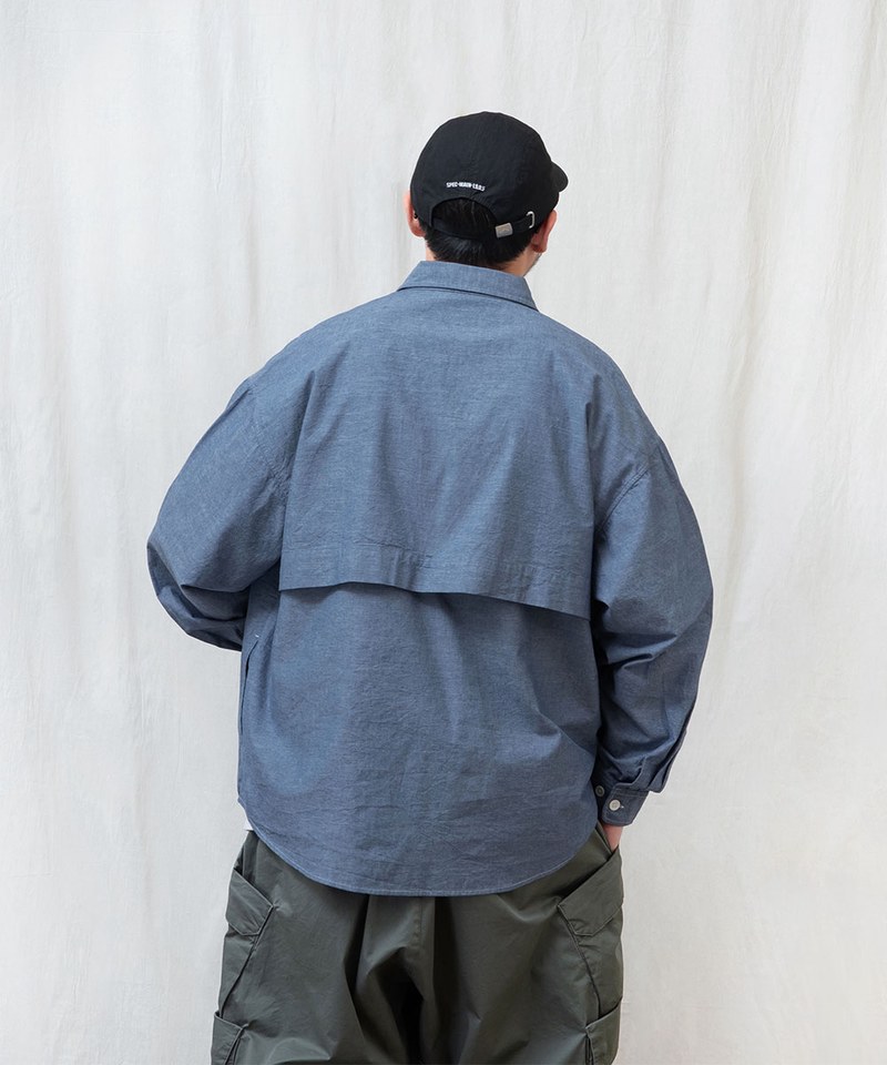 寬版長袖襯衫 BRAND LOGO LONG-SLEEVE SHIRTS