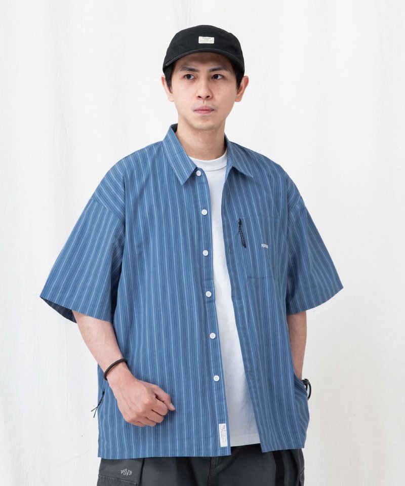 PSV0205-251 寬版短袖襯衫 BRAND LOGO LOOSE-FIT SHIRT