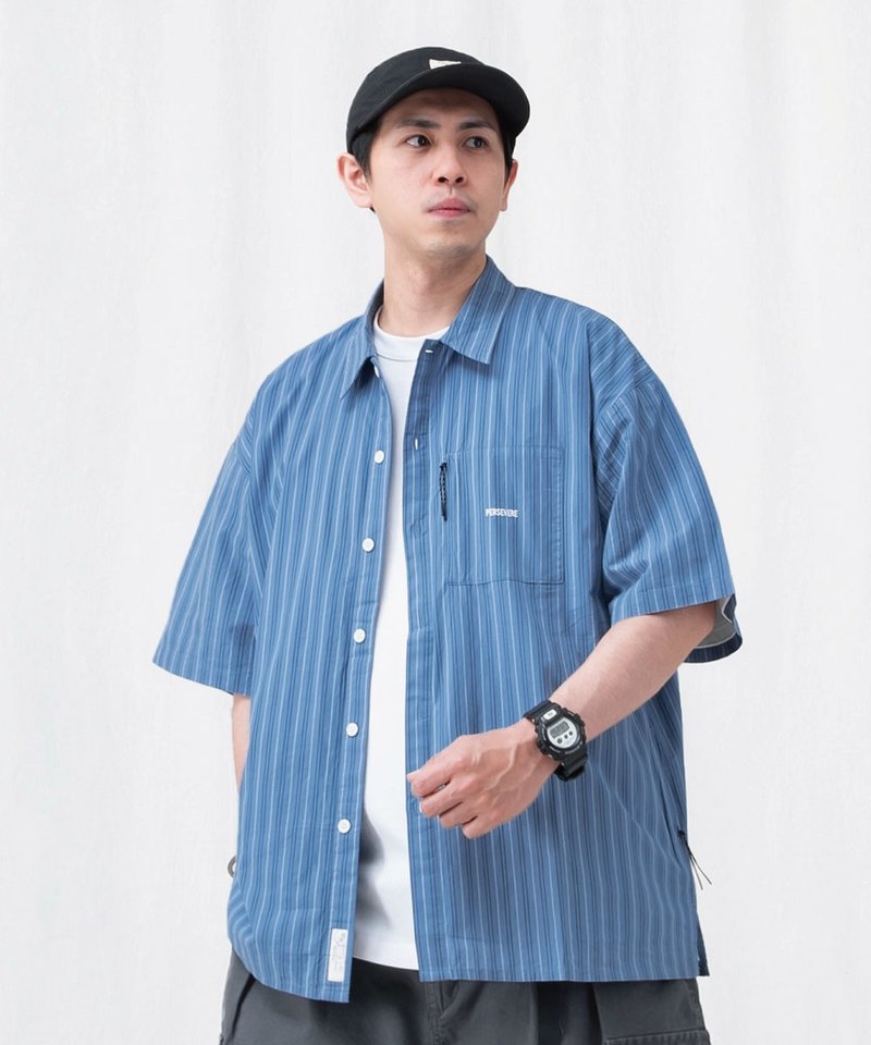 PSV0205-251 寬版短袖襯衫 BRAND LOGO LOOSE-FIT SHIRT