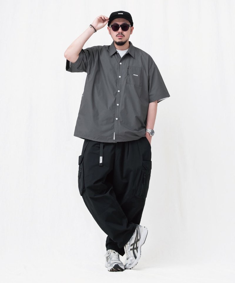 PSV0205-251 寬版短袖襯衫 BRAND LOGO LOOSE-FIT SHIRT