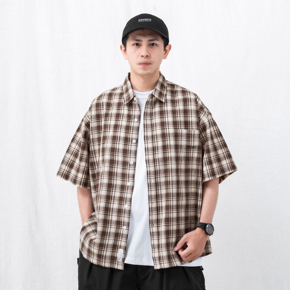 PSV0209-262 寬版短袖襯杉 LOOSE-FIT POCKET SHIRT