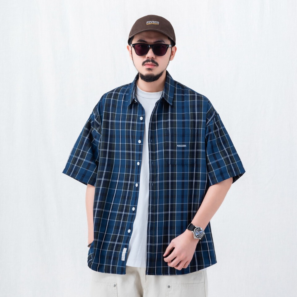 寬版短袖襯杉 LOOSE-FIT POCKET SHIRT