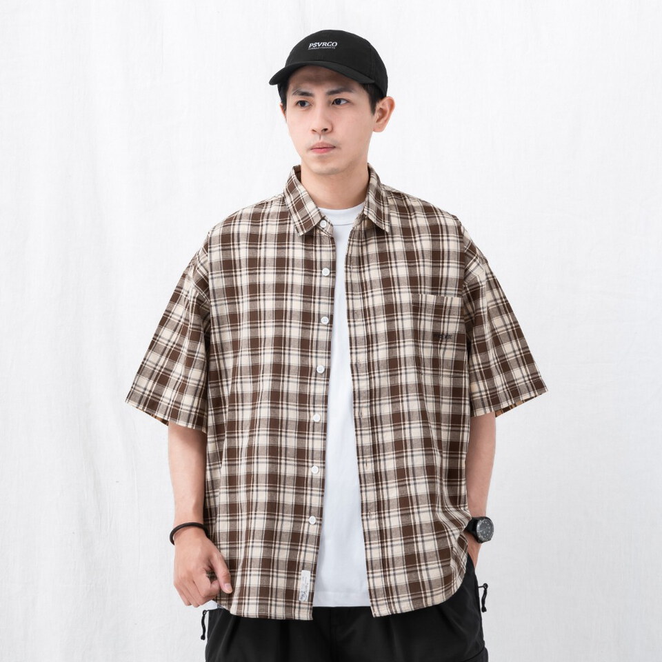 寬版短袖襯杉 LOOSE-FIT POCKET SHIRT
