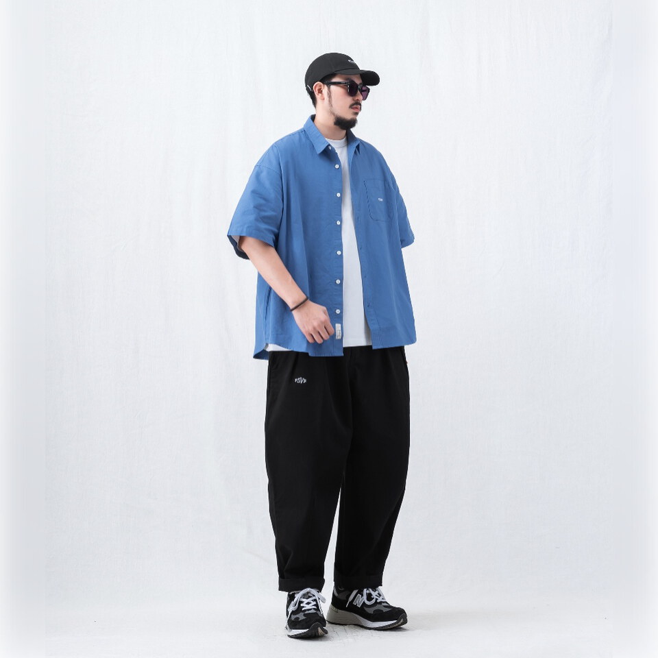 寬版短袖襯杉 LOOSE-FIT POCKET SHIRT