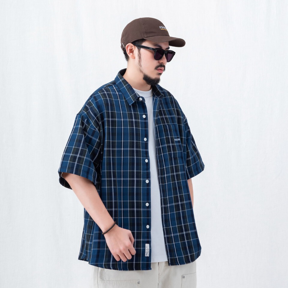 寬版短袖襯杉 LOOSE-FIT POCKET SHIRT