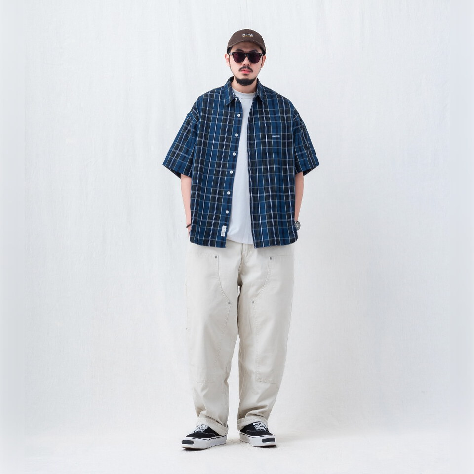 寬版短袖襯杉 LOOSE-FIT POCKET SHIRT
