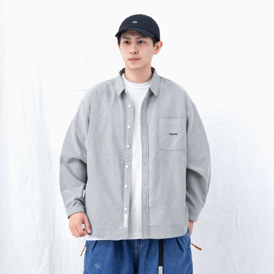 PSV0211-262 寬版長袖襯衫 loose-fit LS shirt