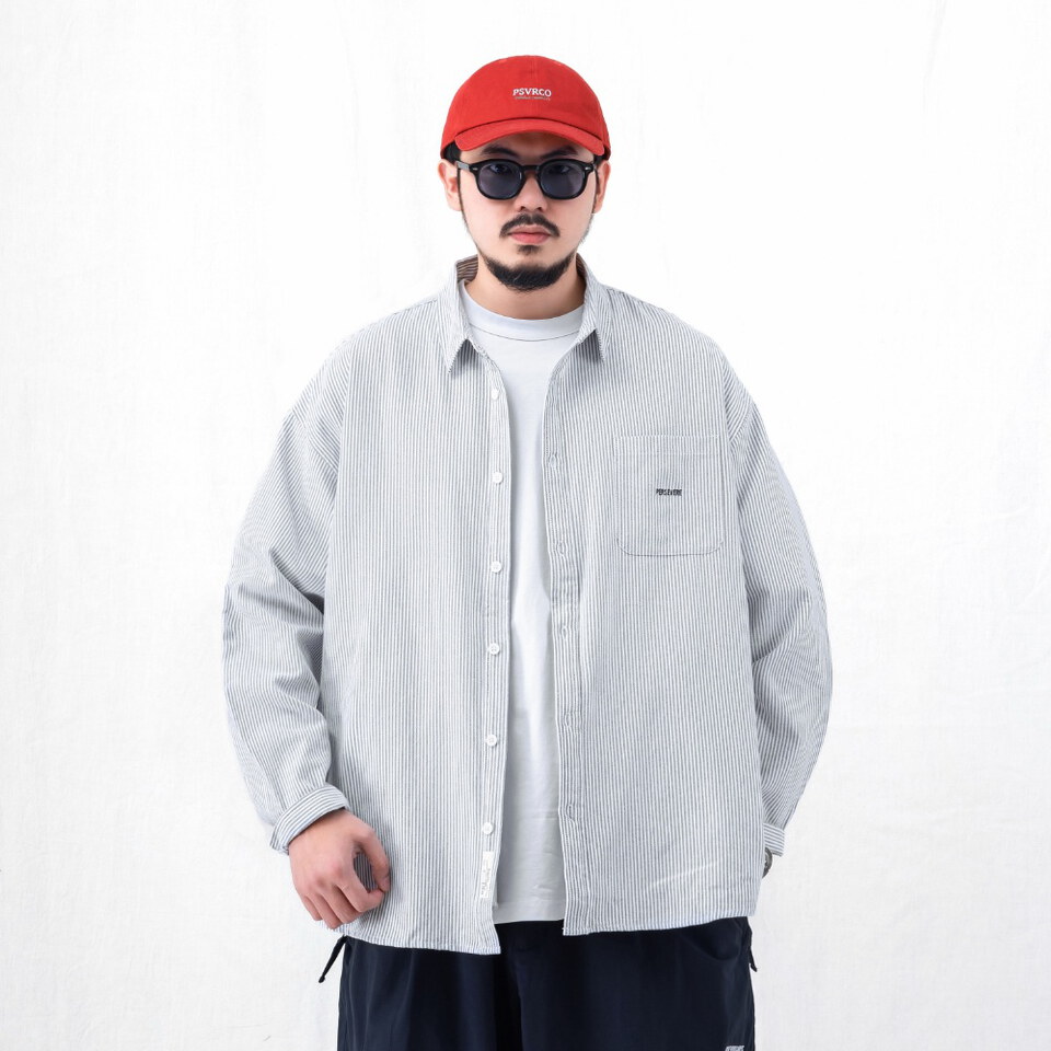 寬版長袖襯衫 loose-fit LS shirt