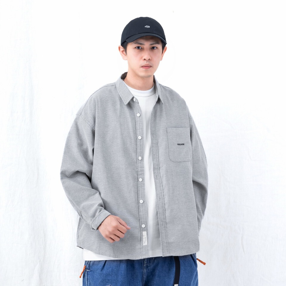 PSV0211-262 寬版長袖襯衫 loose-fit LS shirt