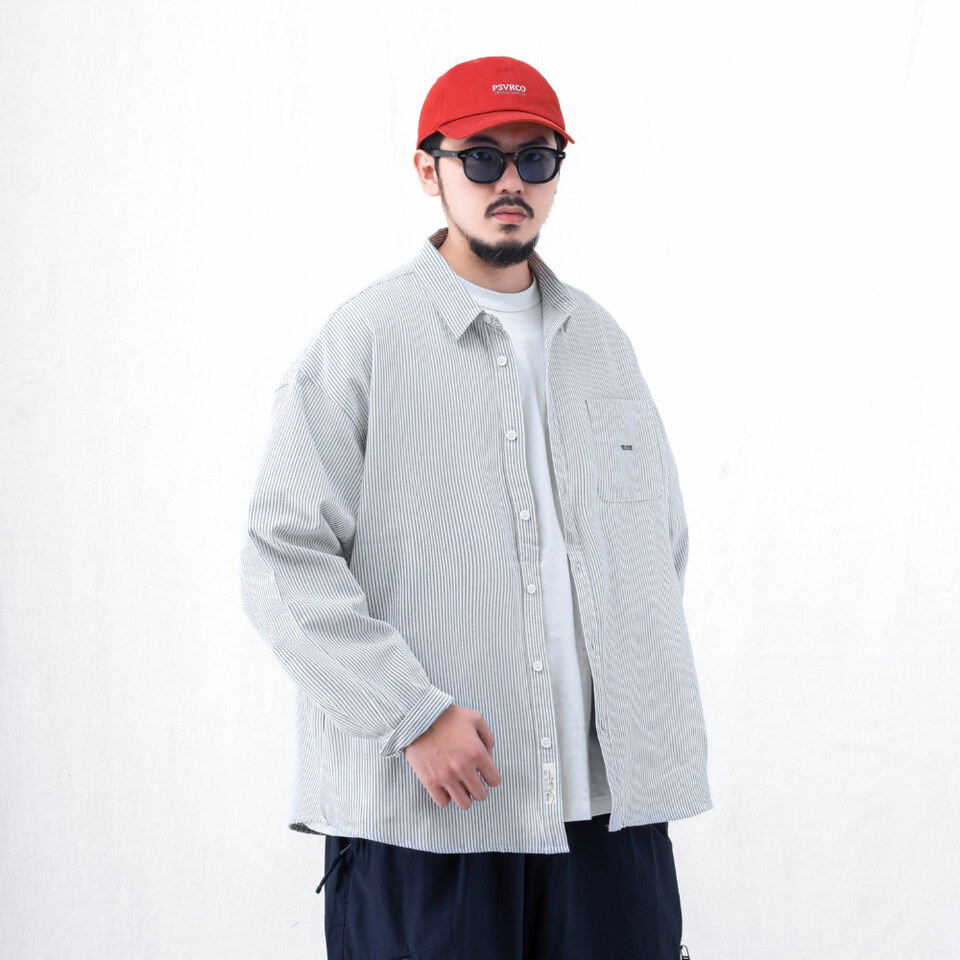 PSV0211-262 寬版長袖襯衫 loose-fit LS shirt