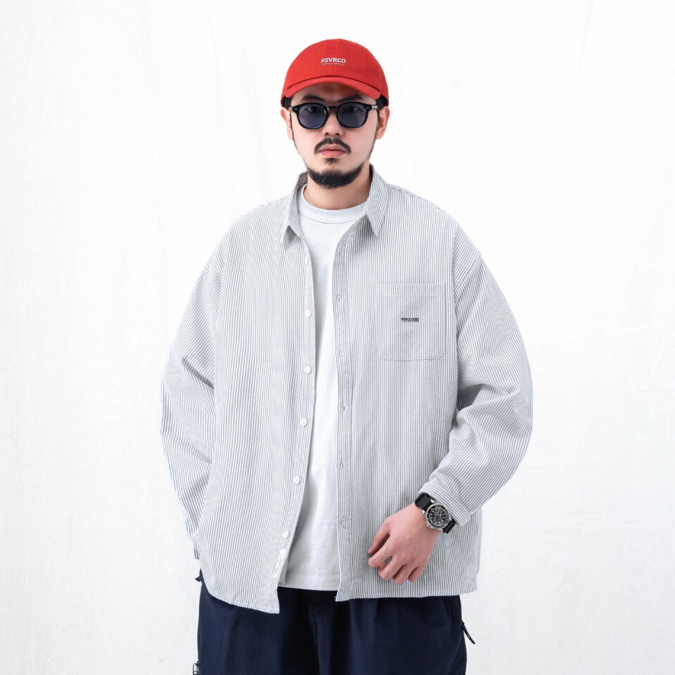 PSV0211-262 寬版長袖襯衫 loose-fit LS shirt
