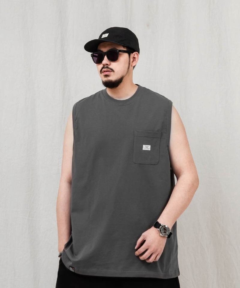 寬肩口袋背心 CLASSIC POCKET SLEEVELESS T-SHIRT
