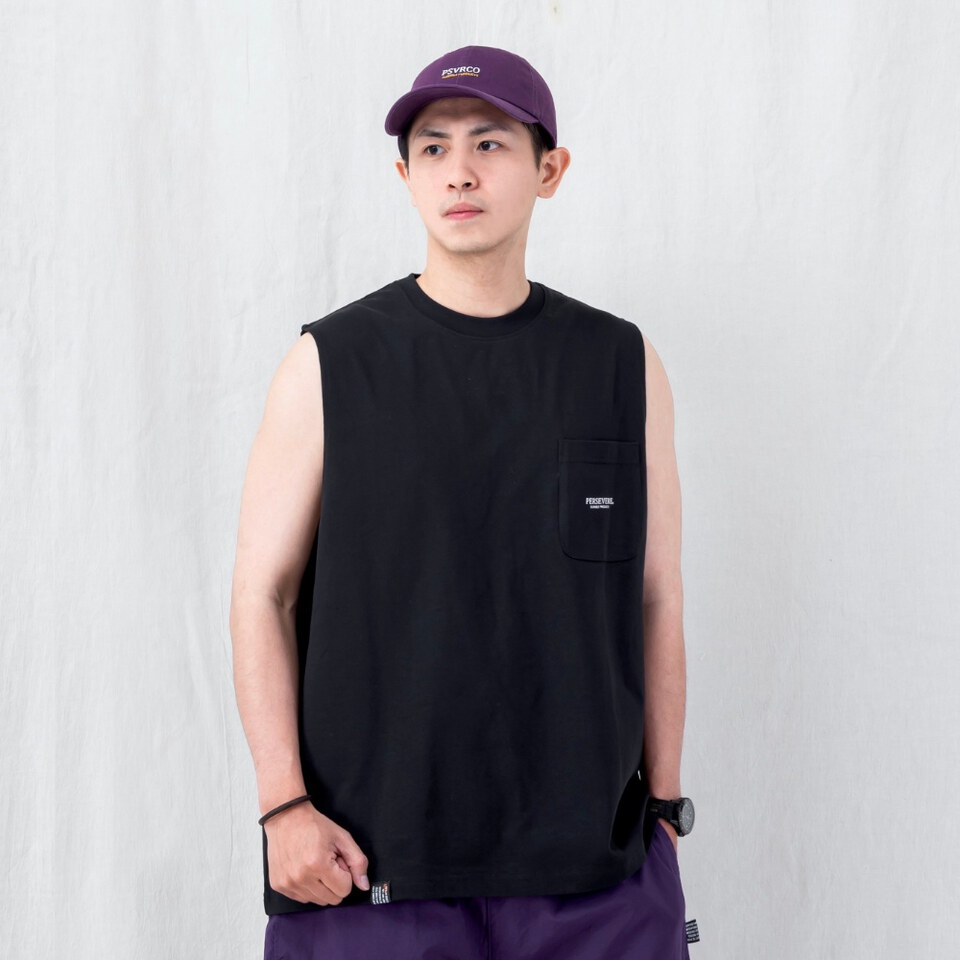 PSV0507-261 口袋寬肩背心 WIDE-SHOULDER POCKET TANK TOP