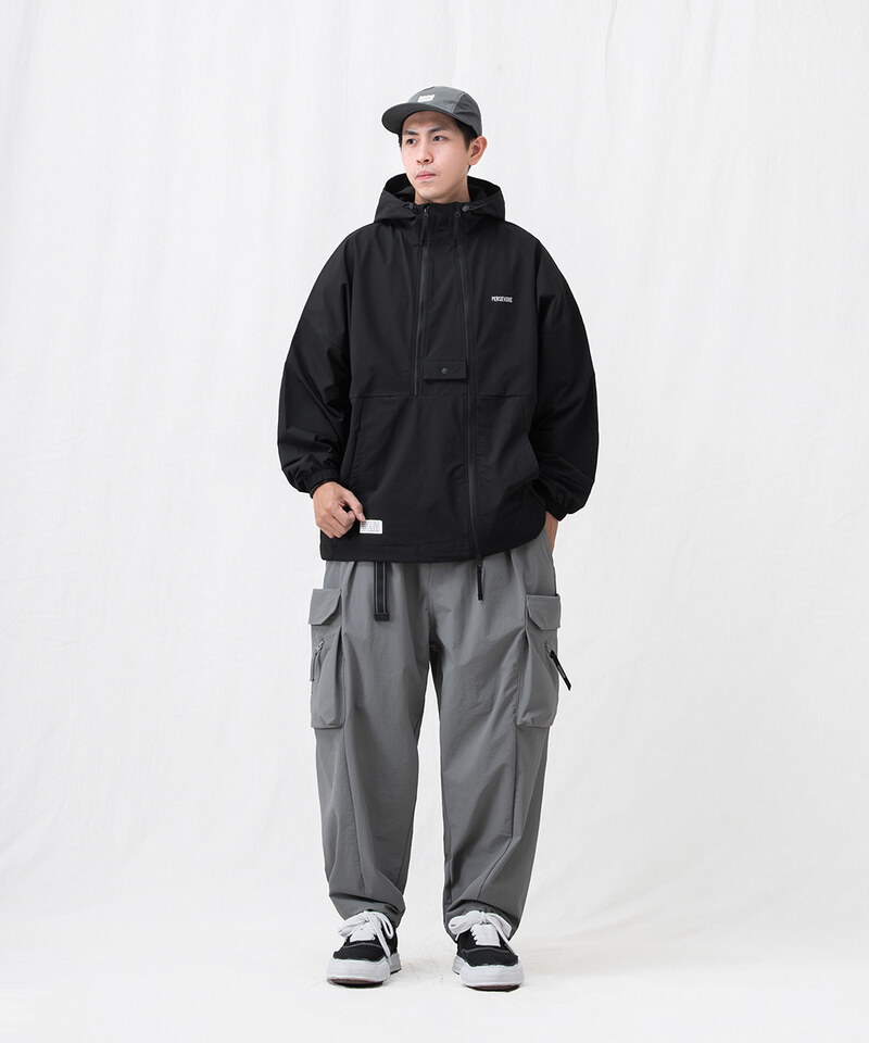 防潑水連帽外套 WATER-REPELLENT PULLOVER SHELL JACKET