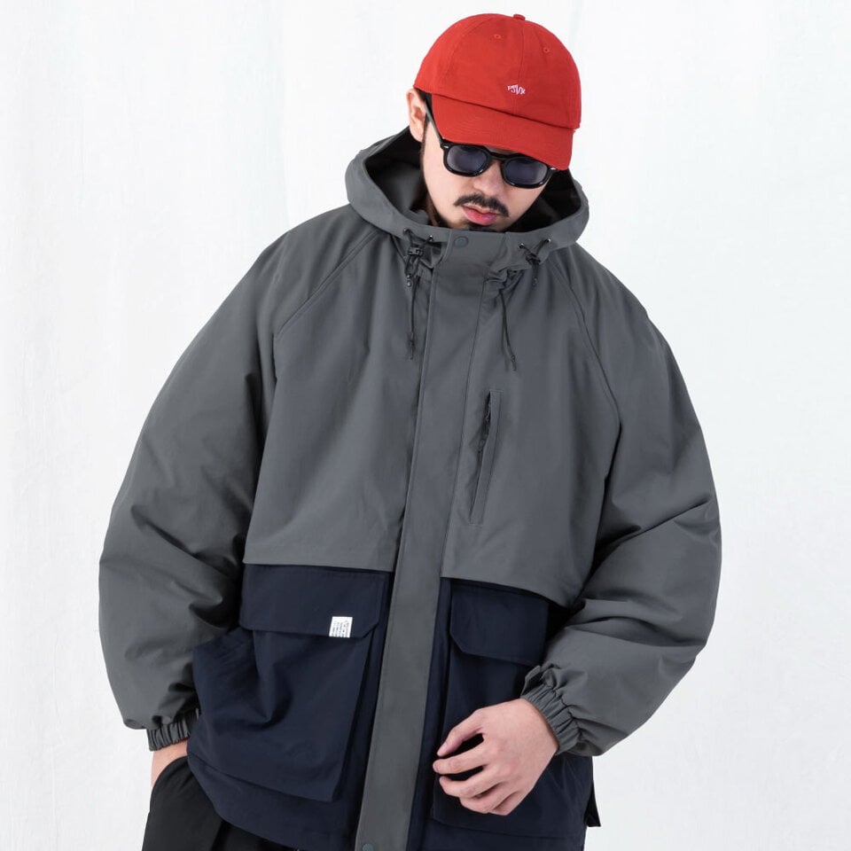 多功能連帽鋪棉外套