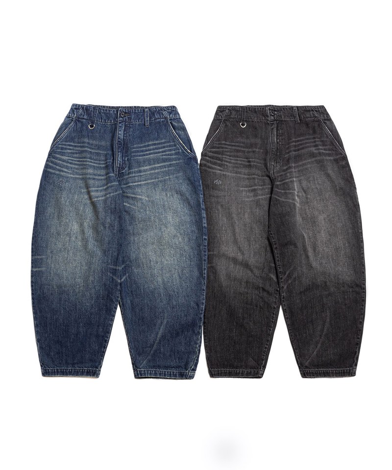水洗貓鬚牛仔長褲 ENZYME-STONEWASHED HIGE JEANS