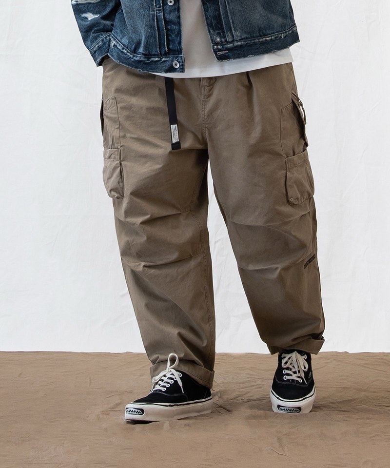 PSV1614-251 口袋水洗長褲 UNIQUE POCKET DESIGN TAPERED PANTS