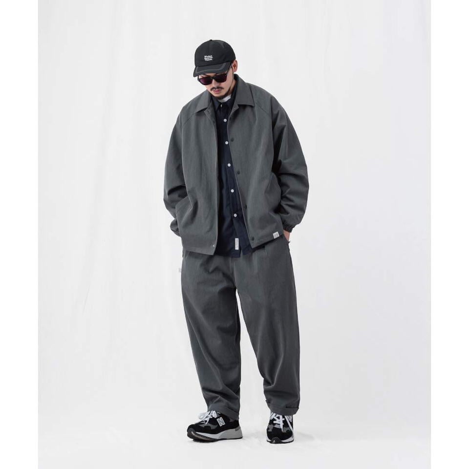 西裝面料打摺錐形褲