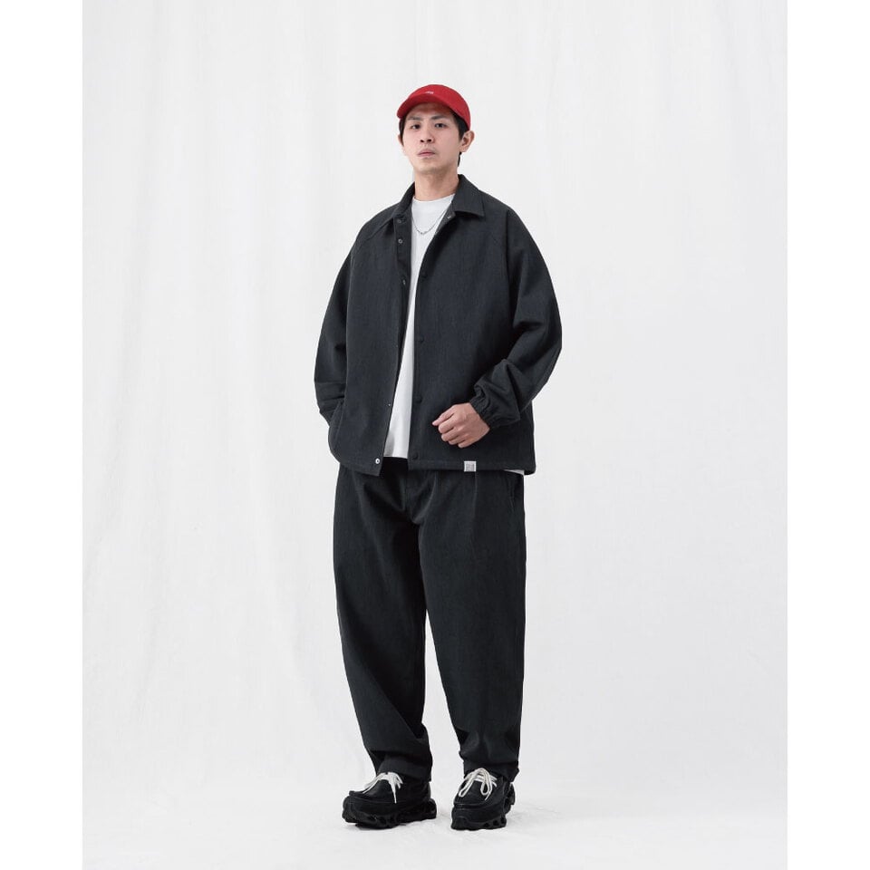 西裝面料打摺錐形褲