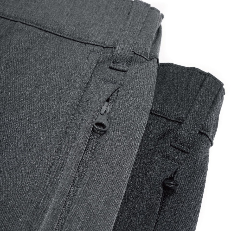 西裝面料打摺錐形褲