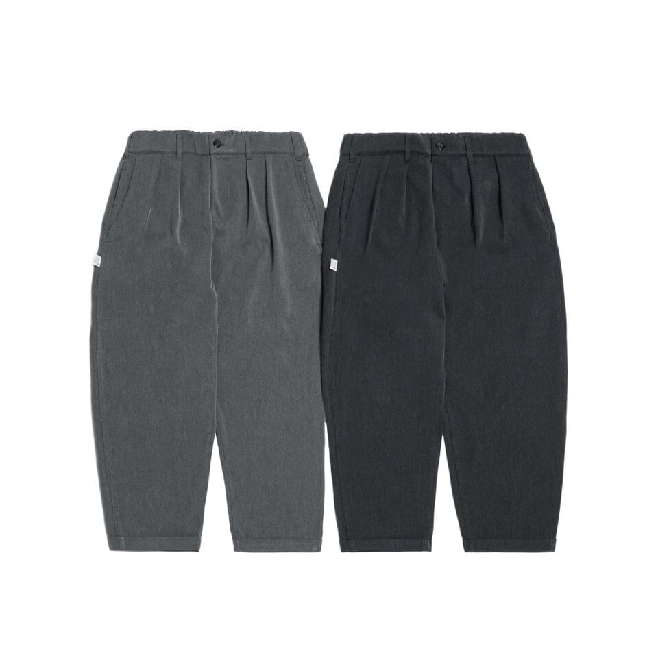 西裝面料打摺錐形褲