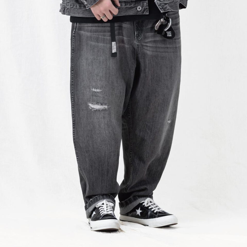 潑漆破壞牛仔褲 vintage washed distressed jeans