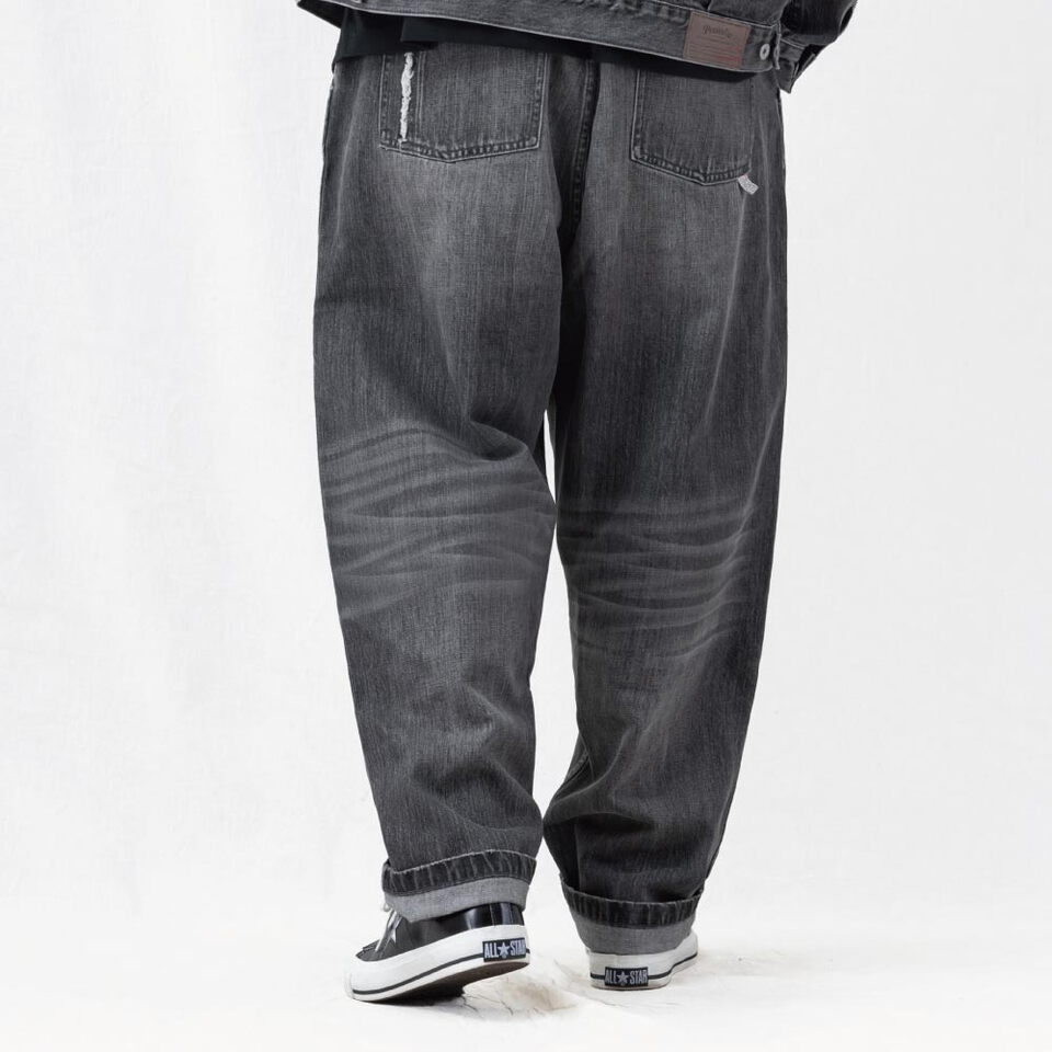 潑漆破壞牛仔褲 vintage washed distressed jeans