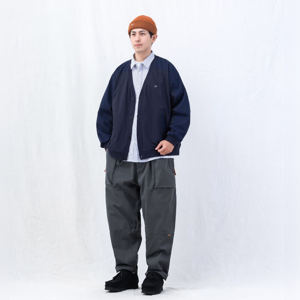 PSV1627-262 海軍長褲 ENZYME-WASHED TAPERED PANTS