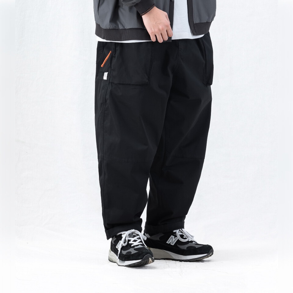 PSV1627-262 海軍長褲 ENZYME-WASHED TAPERED PANTS