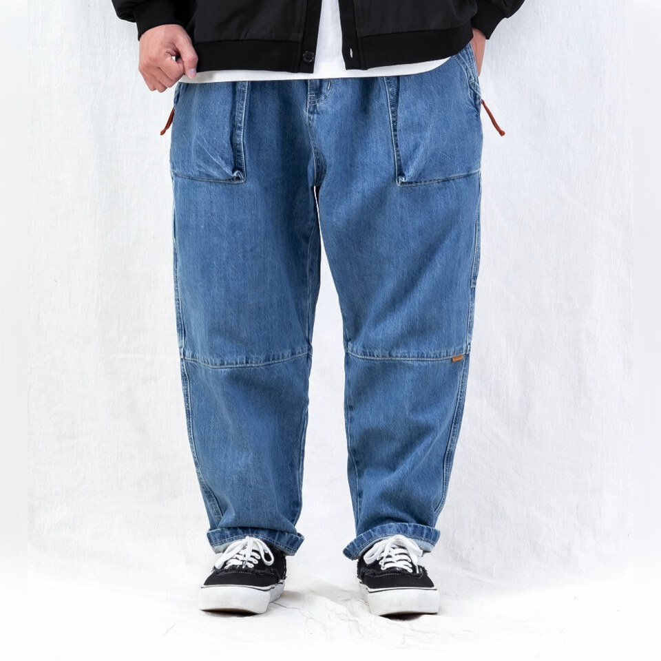 PSV1628-262 海軍長褲 ENZYME-WASHED TAPERED PANTS