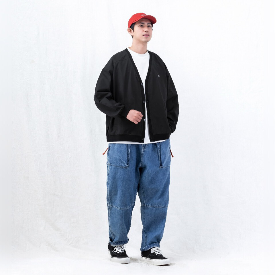 PSV1628-262 海軍長褲 ENZYME-WASHED TAPERED PANTS