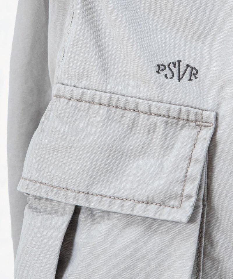 水洗雙摺軍短褲 washed double-pleated cargo shorts