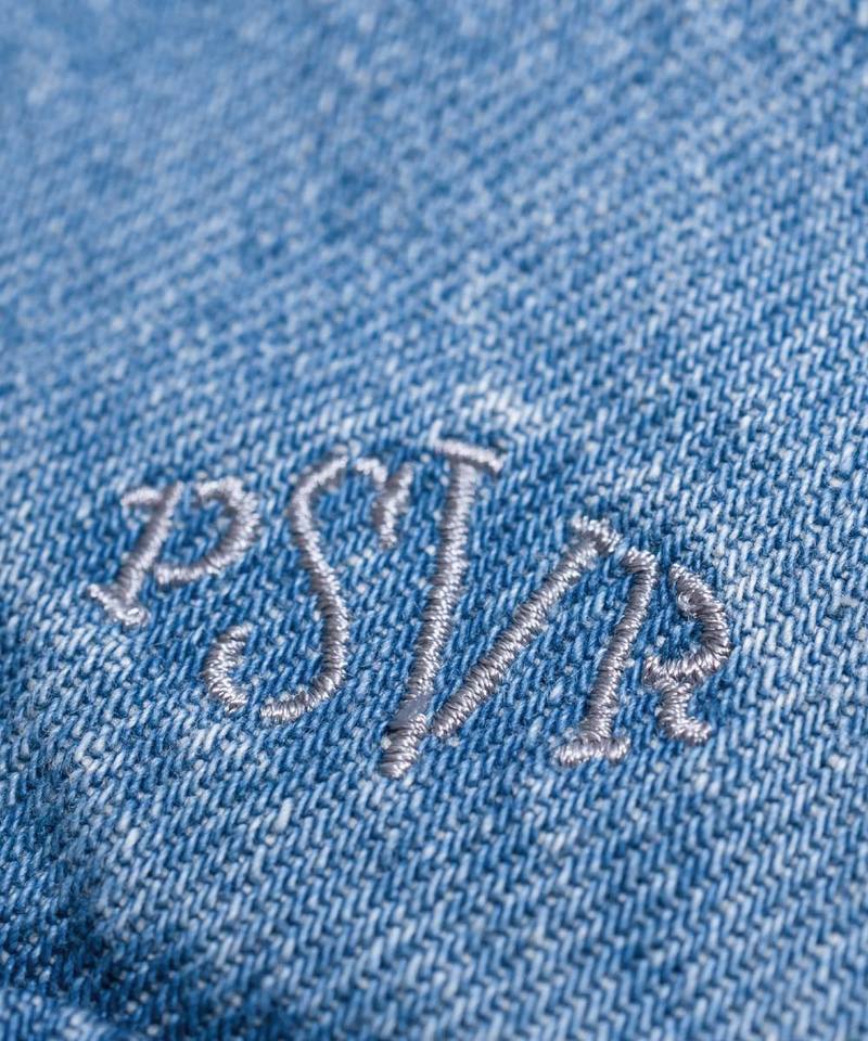 水洗牛仔雙摺軍短褲 washed double-pleated cargo shorts