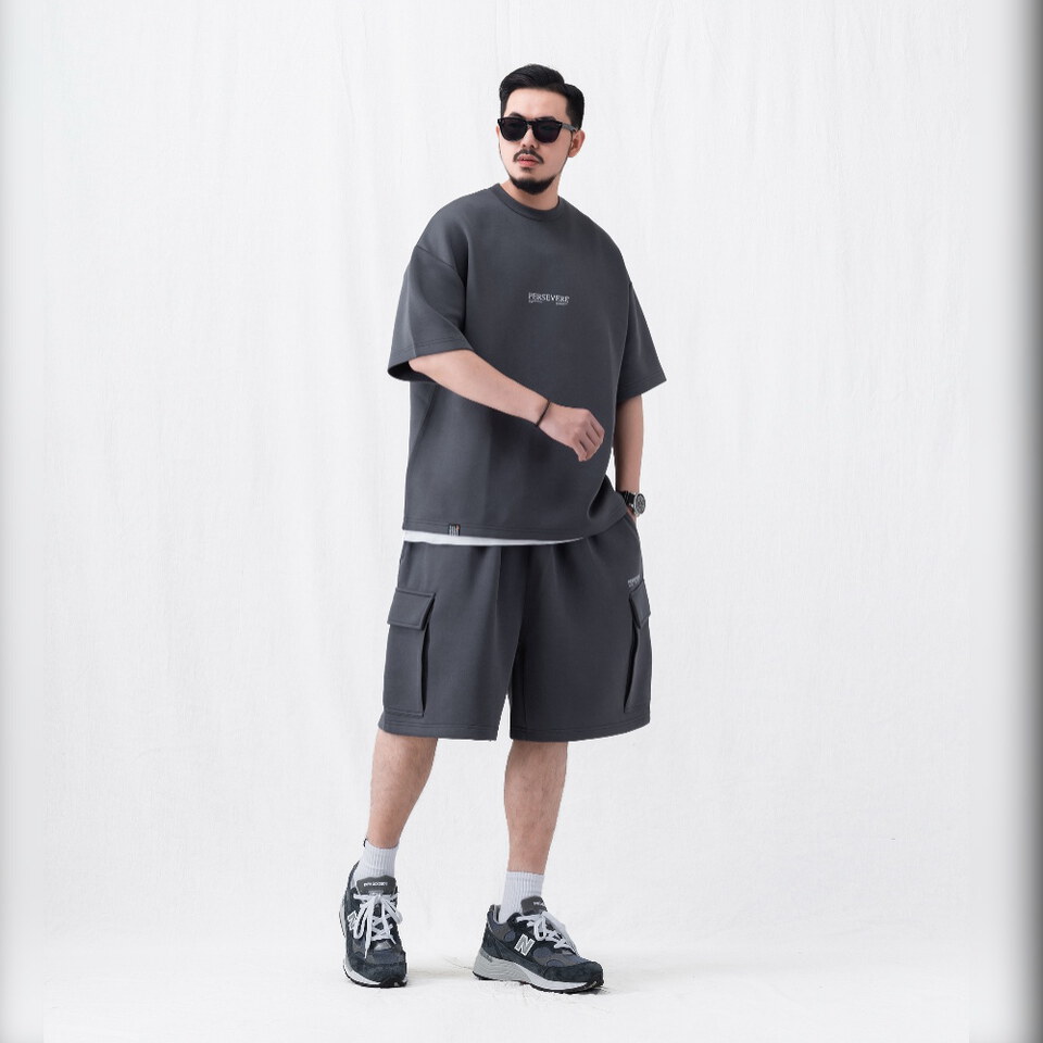 寬版棉套裝口袋短褲 LOOSE FIT COTTON SHORTS