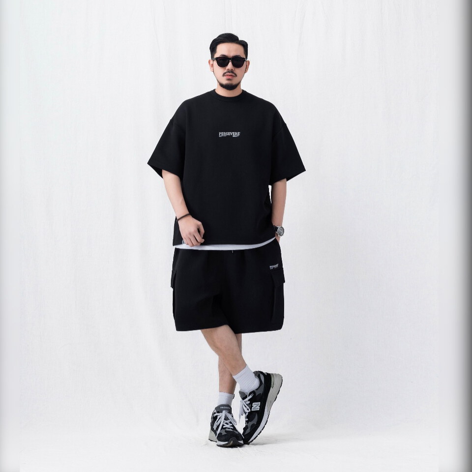 寬版棉套裝口袋短褲 LOOSE FIT COTTON SHORTS