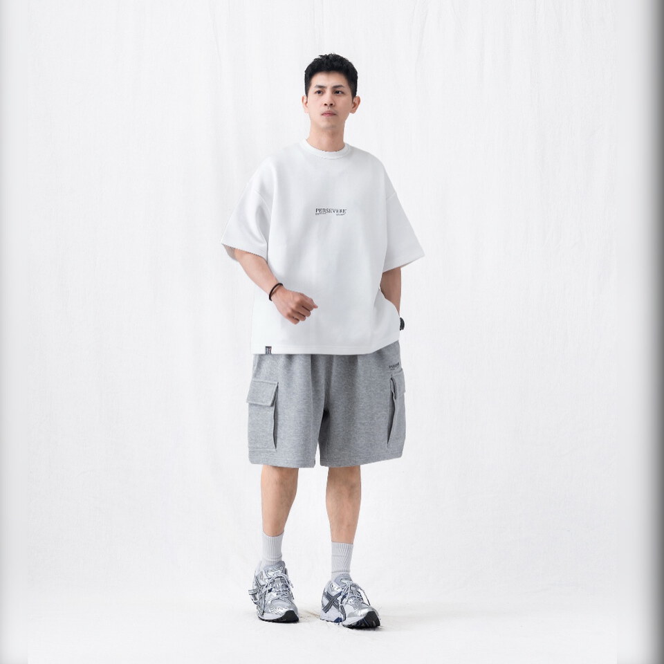 寬版棉套裝口袋短褲 LOOSE FIT COTTON SHORTS
