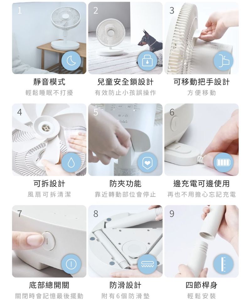 recolte Cordless Circulation Fan 無線循環電風扇