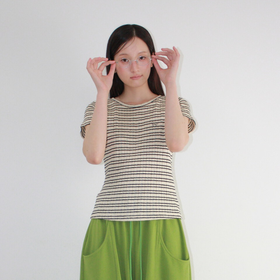 RON0102-262 條紋短袖上衣 STRIPE SLIM FIT SHORT SLEEVE