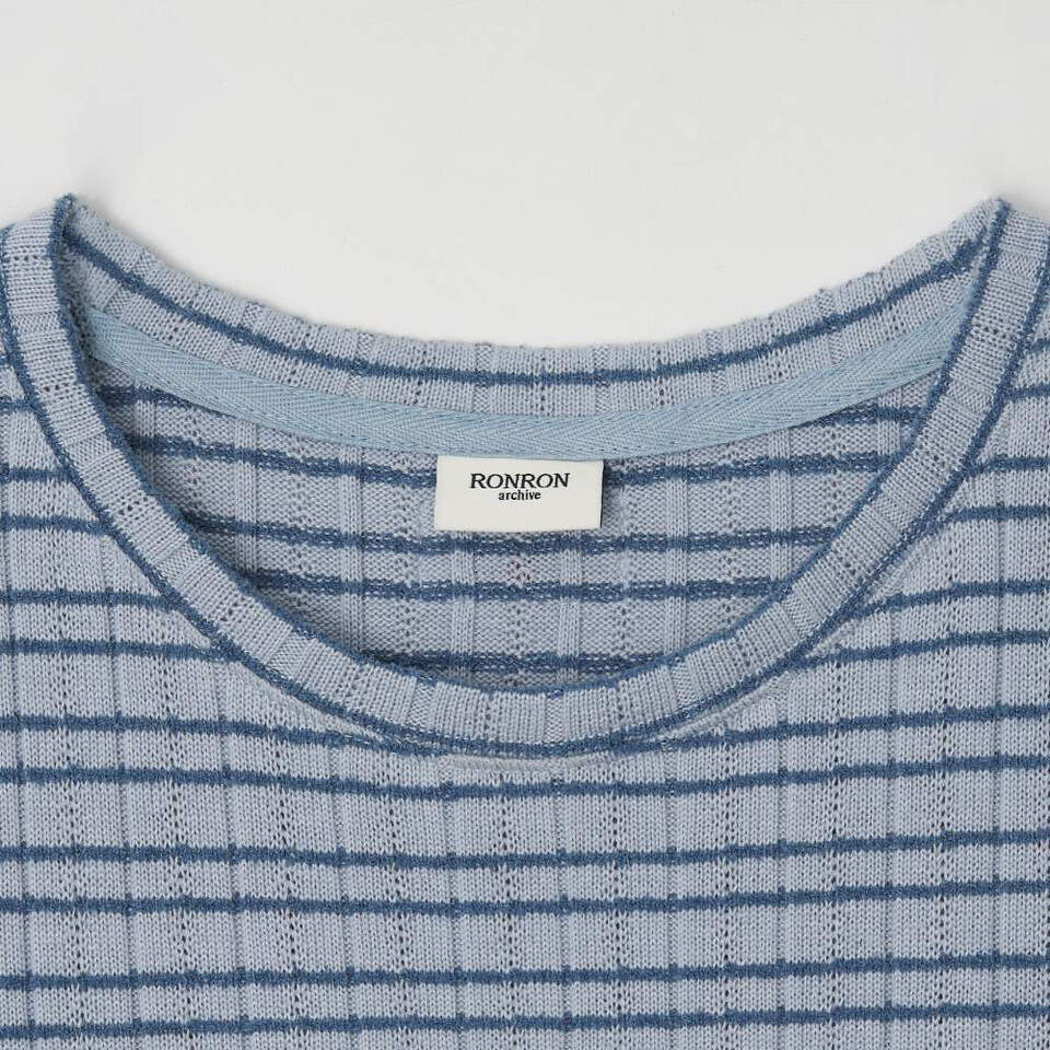 RON0102-262 條紋短袖上衣 STRIPE SLIM FIT SHORT SLEEVE