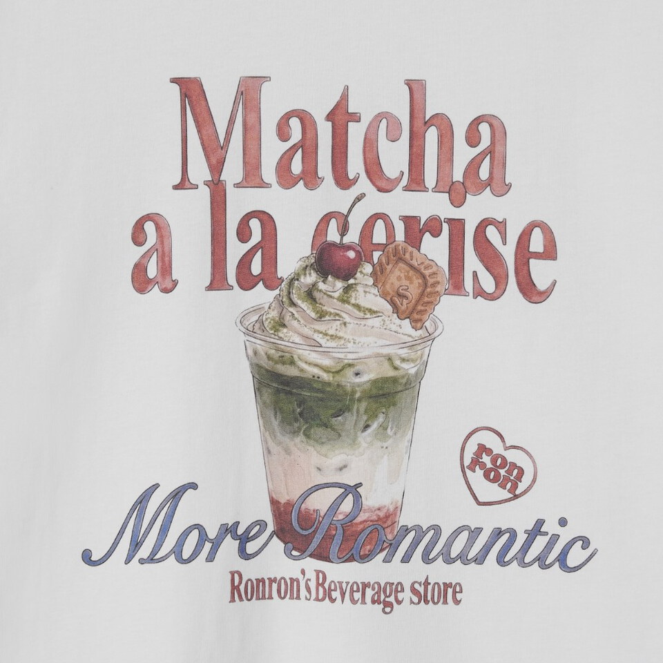 RON0103-262 印花上衣 CREAM MATCHA BASIC FIT T SHIRT