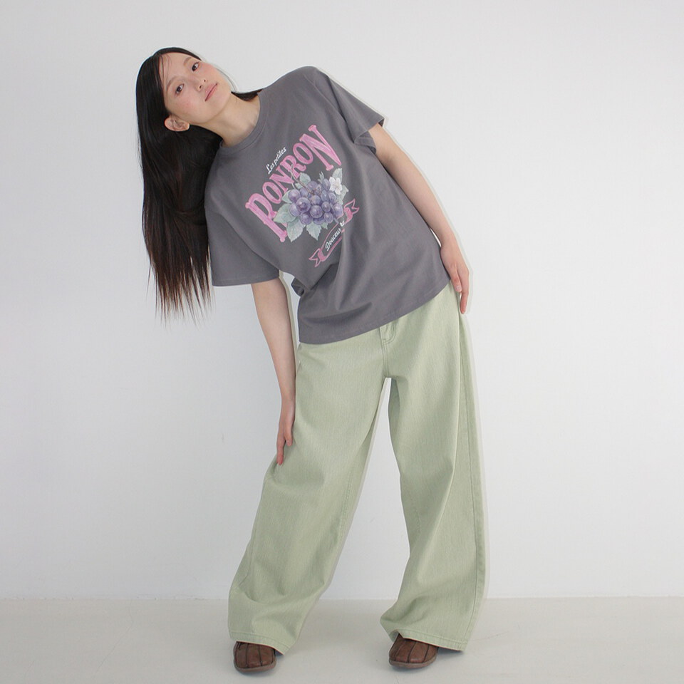 RON0104-262 葡萄圖案上衣 VINTAGE GRAPE BASIC FIT T SHIRT