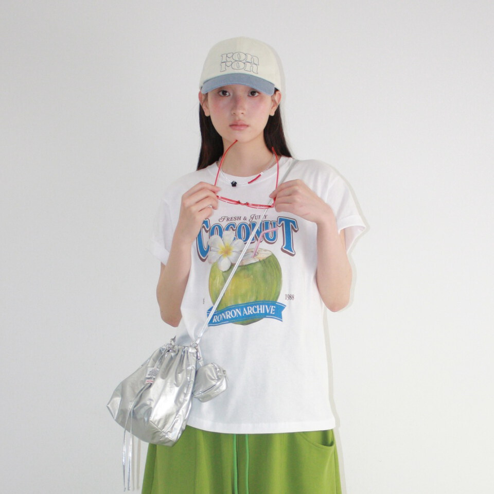 RON0106-262 椰子圖案上衣 VINTAGE COCONUT BASIC FIT T SHIRT
