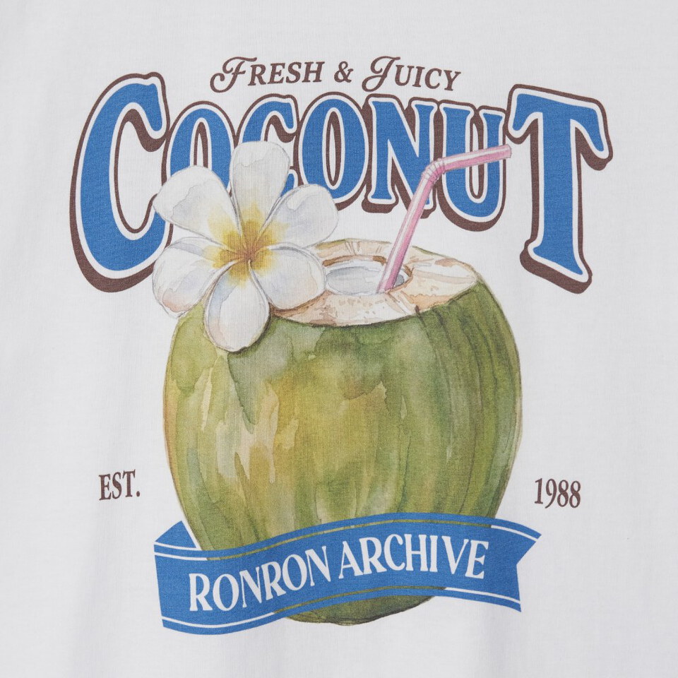 RON0106-262 椰子圖案上衣 VINTAGE COCONUT BASIC FIT T SHIRT