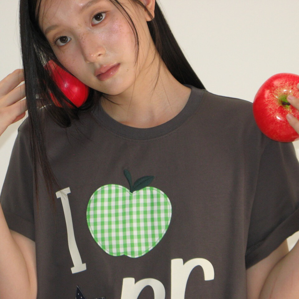 RON0107-262 印花短袖上衣 I RR APPLIQUE BASIC FIT T SHIRT